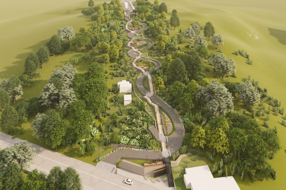 Projeto para construir rua com dez curvas sinuosas (Foto: Prefeitura de São Joaquim/ Divulgação)