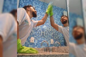 O Homem Diarista ficou famoso nas redes social depois de tweet viralizado (Foto: Thiago Haka/Arquivo pessoal)