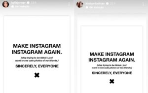 Kylie Jenner e Kim Kardashian reclamaram sobre o novo algoritmo do Instagram (Foto: Reprodução/ Redes sociais)