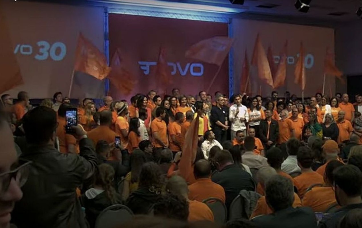 Candidatura do cientista político Felipe d’Avila à presidência da República (Foto: Reprodução Youtube/ COnvenção Nacional do Novo)