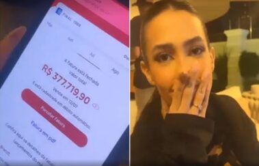 Gabi Brandt gera polêmica na web com fatura de R$ 377 mil no cartão de crédito